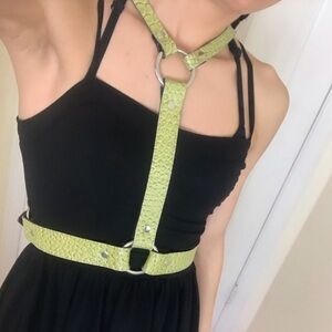 ZANA BAYNE LIMITED EDITION GREEN LEATHER HARNESS